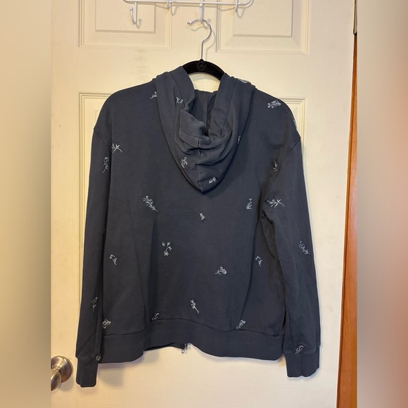 NWT Driftwood full zip embroidered hoodie in blue bouquet - Picture 10 of 10